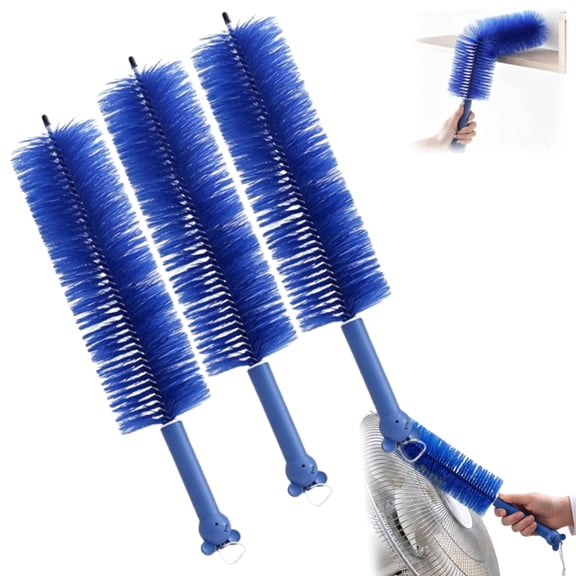 Bendable Microfiber Head, New Fan Cleaner Brush Reusable Dust Remover Washable ldeal for Electric Fans Air Conditioning, Home Car Vents, Curtain