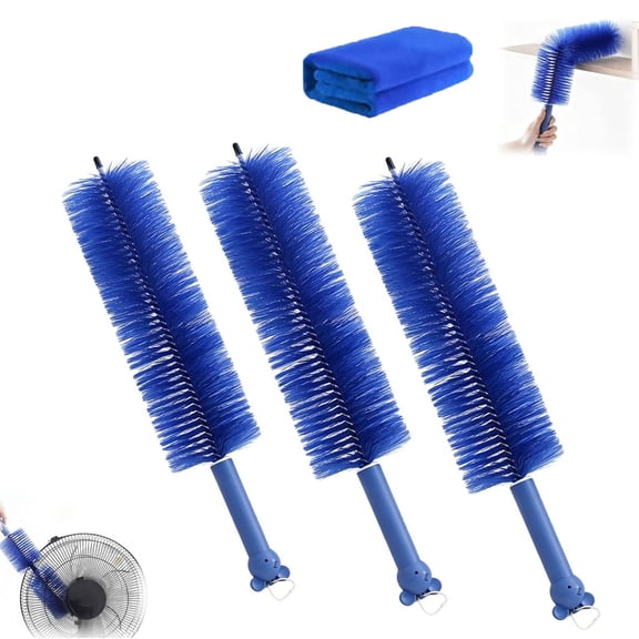 Bendable Microfiber Head, New Fan Cleaner Brush Reusable Dust Remover Washable ldeal for Electric Fans Air Conditioning, Home Car Vents, Curtain