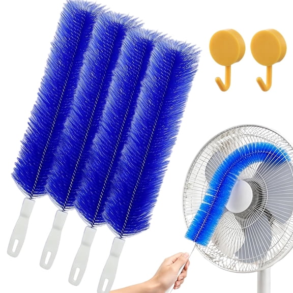 Bendable Microfiber Head,Reusable Ultimate Dust Remover Cleaning Brush for Electric Fan,Car Vent & Curtains Cleaner