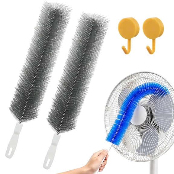 Bendable Microfiber Head,Reusable Ultimate Dust Remover Cleaning Brush for Electric Fan,Car Vent & Curtains Cleaner