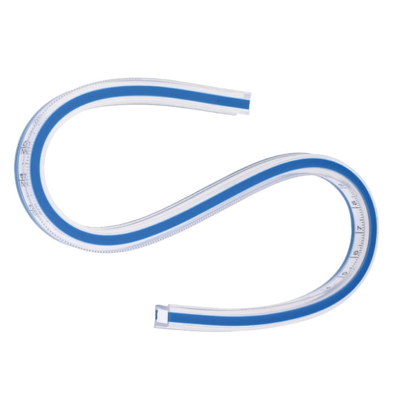 Bendable Ruler Double Side Measuring Ruler with Inches Centimeters Scale Flexible Darwing Ruler For Drafting Sewing
