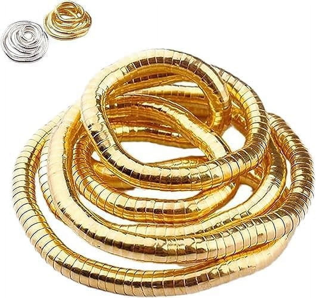 GXGM 2 Stück Biegsame Schlangenketten - Verstellbare Snake Choker Für Männer Und Frauen