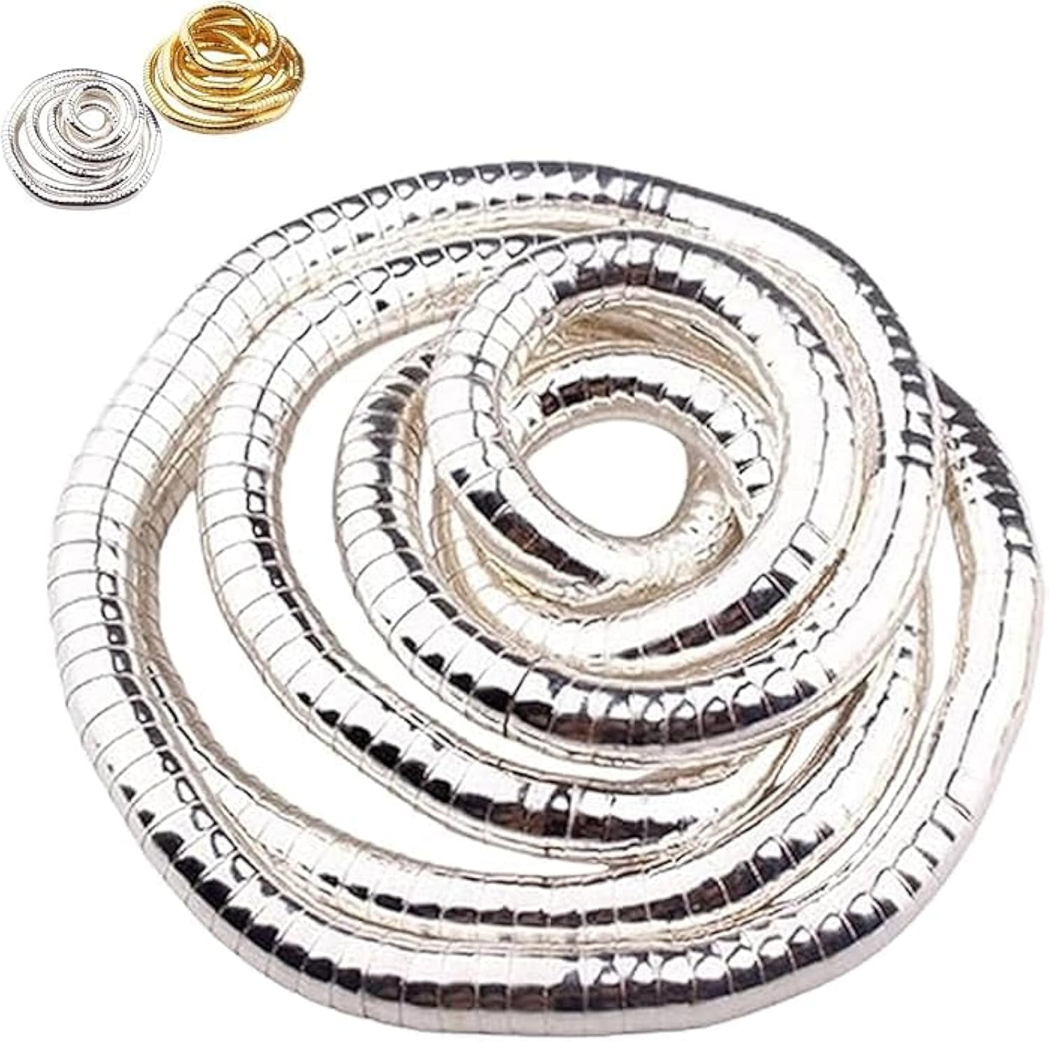 Bendable Snake Necklace, 2025 New Bendable Necklaces for Women, Infinity Loop Necklace, Flexible