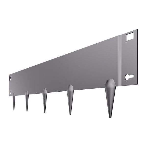 Bendable Steel Landscape Frame 5-Piece 39x5-Inch - Rust-proof lawn edge, easy to install for flower beds, patios, paths (dark gray)