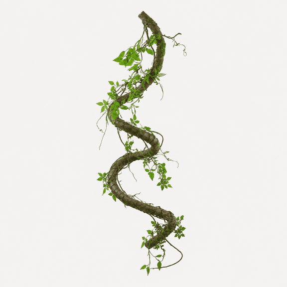 Bendable Tree Branch Halloween Jungle Vine Hanging Moss Garland Reptile | Artificial Posable Greenery Branches Faux Tree Twigs Ivy Leaves for Climb Outdoor Canopy Wedding Wall Porch Mantel Decoration
