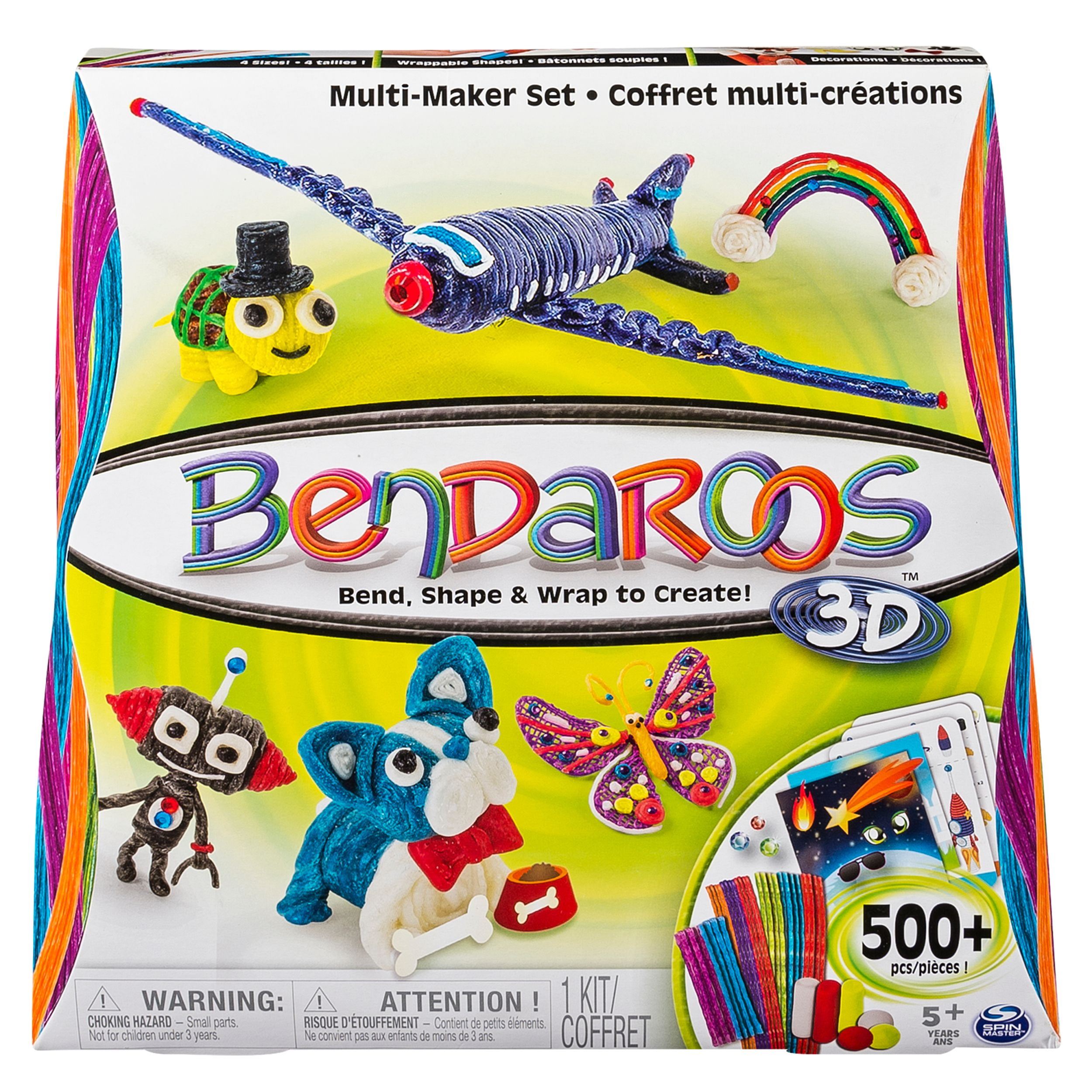 Bendaroos 3-d Multi Maker Set 500 Pieces Kids Craft Kit Spin Master for  sale online
