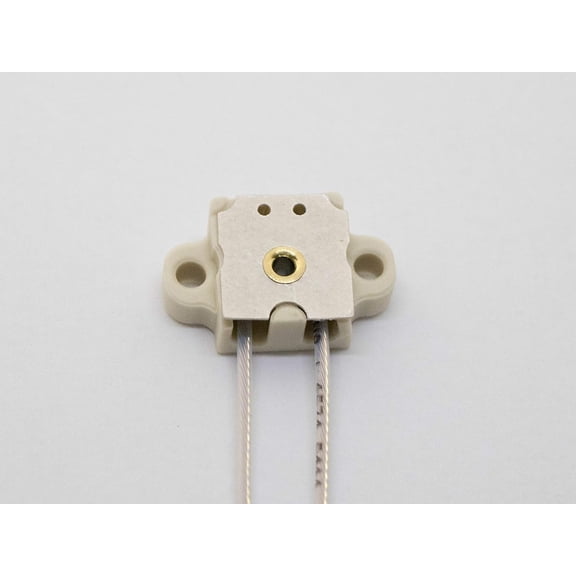 Bender Wirth BW 990 Halogen Lampholder, G4 Square Ceramic Socket with Side Contact Wires