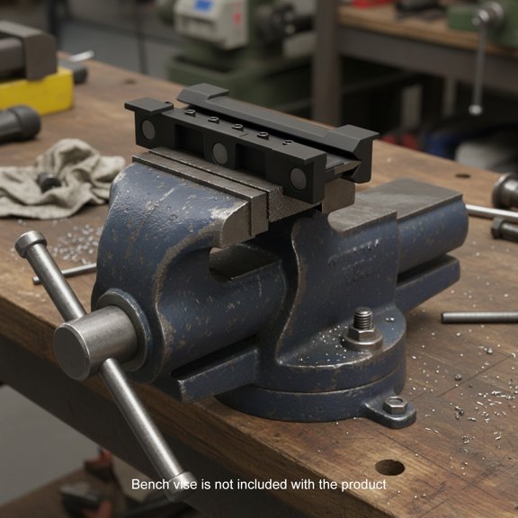 Bending Machine, Brake Bender, Sheet Metal Folder, 8" Magnetic Vise Brake Tool, Heavy Duty for Construction, Manufacturing, Repairing Angle Iron, Flat Steel, Press Dies