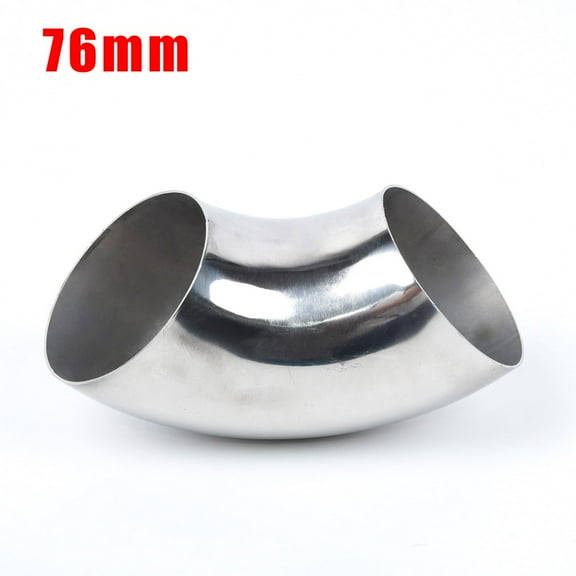 Bending Radius 1.5D Stainless Steel 304 Elbow 90° Degree Exhaust 34-102mm
