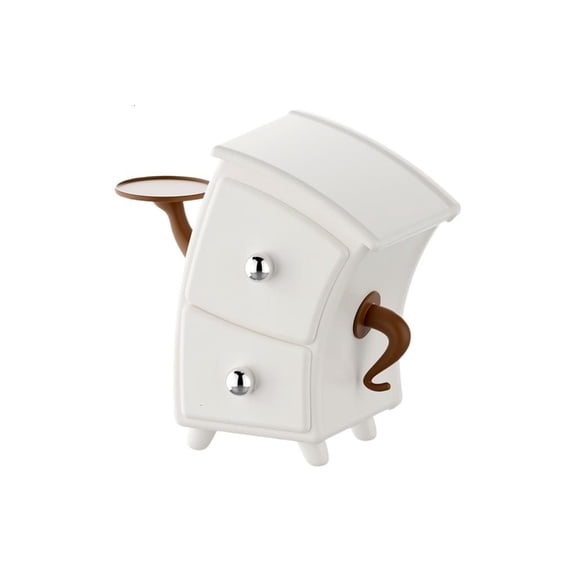 Bending Shape Decorative Container Plastic Desktop Storage for Office Home