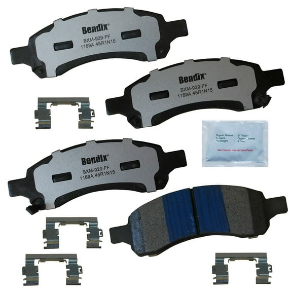 Bendix Brakes Disc Brake Pad Set Fits select: 2009-2014 CHEVROLET TRAVERSE, 2007-2014 GMC ACADIA