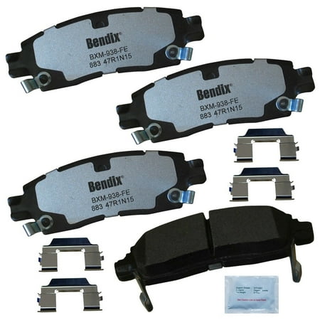 Bendix Brakes Disc Brake Pad Set Fits select: 2009-2017 CHEVROLET TRAVERSE, 2007-2016 GMC ACADIA