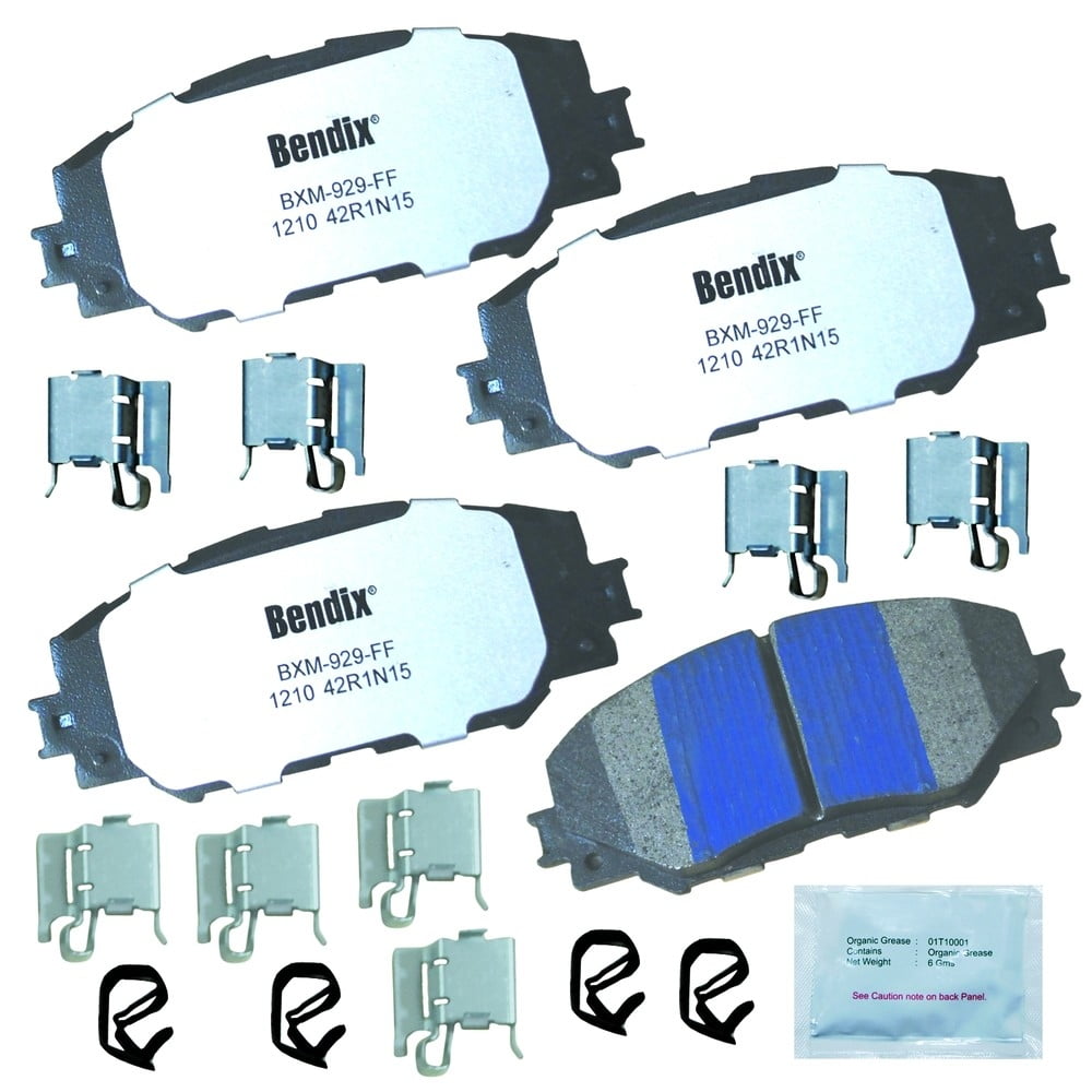 Bendix Brakes Disc Brake Pad Set Fits select: 2009-2019 TOYOTA COROLLA ...