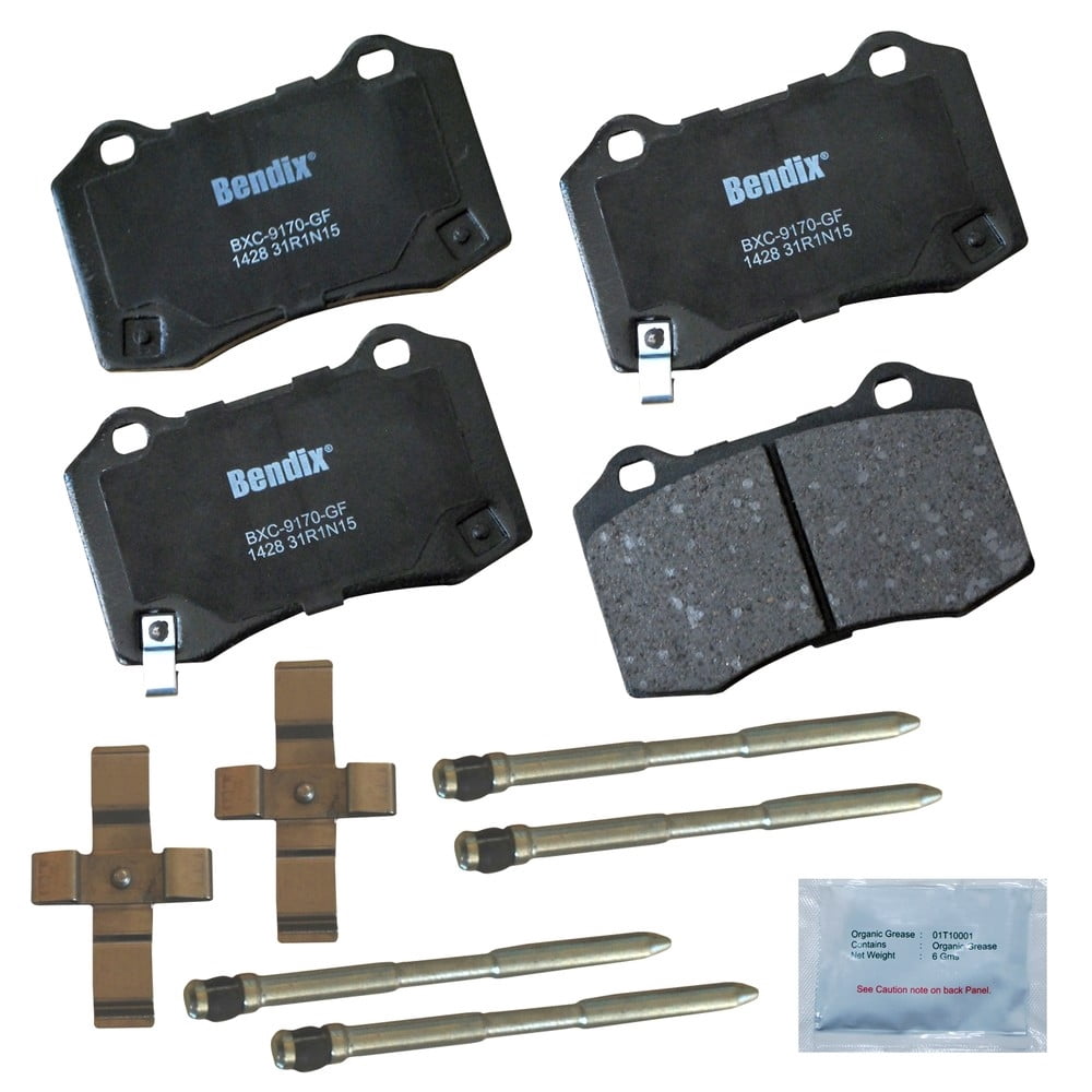 Bendix Brakes Disc Brake Pad Set Fits select: 2012-2016 TESLA MODEL S, 2011-2014 HYUNDAI GENESIS COUPE 3.8L