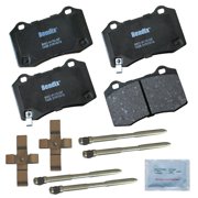 Bendix Brakes Disc Brake Pad Set Fits select 2012-2016 TESLA MODEL S, 2011-2014 HYUNDAI GENESIS COUPE 3.8L