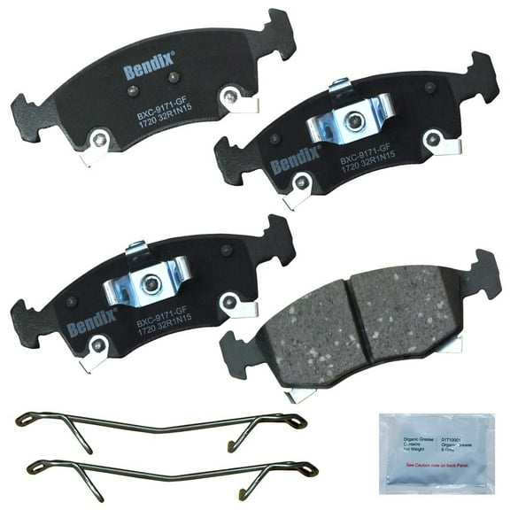 Bendix Brakes Disc Brake Pad Set Fits select: 2013-2016 FIAT 500 ELECTRIC, 2018-2019 FIAT 500