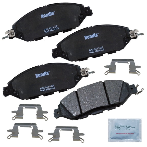 Bendix Brakes Disc Brake Pad Set Fits select: 2013-2019 NISSAN PATHFINDER, 2015-2019 NISSAN MURANO