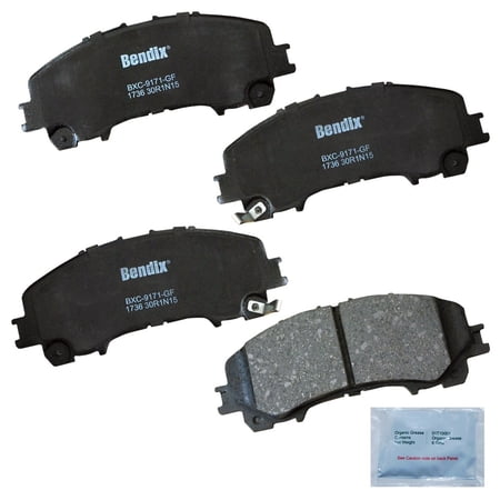 Bendix Brakes Disc Brake Pad Set Fits select: 2014-2017 NISSAN ROGUE, 2017 NISSAN ROGUE SPORT