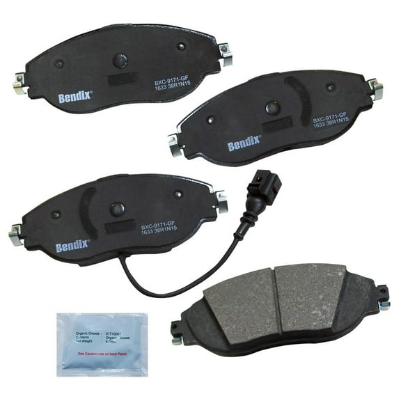 Bendix Brakes Disc Brake Pad Set Fits select: 2015-2016,2019-2020 VOLKSWAGEN GTI