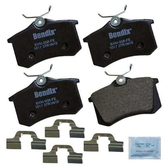 Bendix Brakes Disc Brake Pad Set Fits select: 2016-2018 VOLKSWAGEN JETTA, 2012 VOLKSWAGEN JETTA SE
