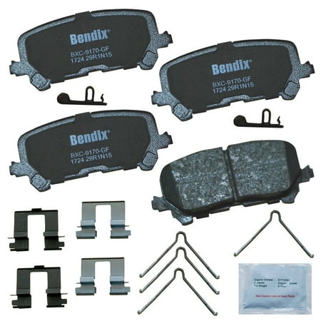 Bendix Brakes Disc Brake Pad Set Fits select: 2016-2020 HONDA PILOT, 2014-2016 ACURA MDX