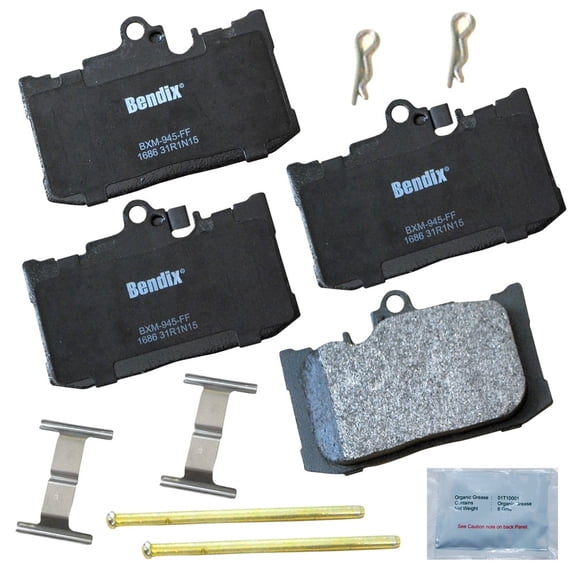 Bendix Brakes Disc Brake Pad Set Fits select: 2017-2019 LEXUS RC, 2017-2019 LEXUS GS 350 BASE/350 F-SPORT