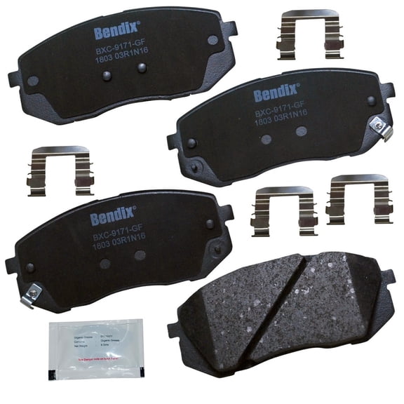 Bendix Brakes Disc Brake Pad Set Fits select: 2017 HYUNDAI SONATA, 2015 HYUNDAI SONATA SE