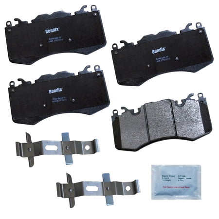 Bendix Brakes Disc Brake Pad Set Fits select: 2017 LAND ROVER RANGE ROVER SPORT, 2010-2016 LAND ROVER RANGE ROVER SPORT SC