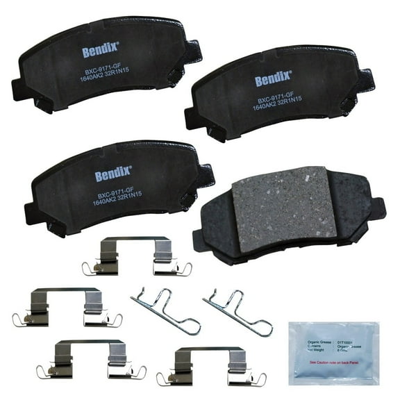 Bendix Brakes Disc Brake Pad Set Fits select: 2019 JEEP CHEROKEE, 2015-2017 CHRYSLER 200