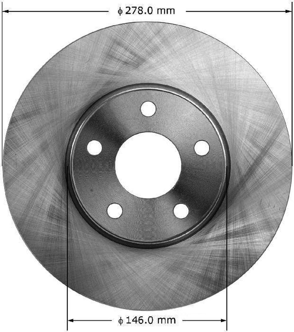 Bendix Brakes Disc Brake Rotor PRT5988 Fits select: 2010-2013 FORD TRANSIT CONNECT