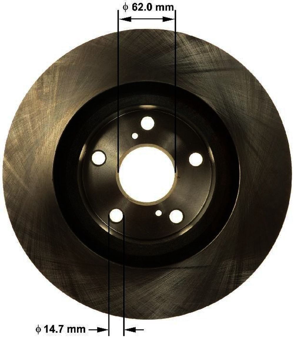 Bendix Brakes Disc Brake Rotor PRT6155 Fits select: 2013-2017 TOYOTA CAMRY, 2012-2018 TOYOTA AVALON