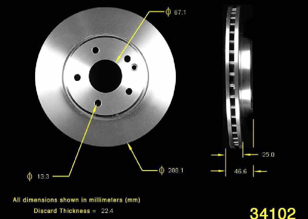Bendix PRT5492 Premium Brake Rotor