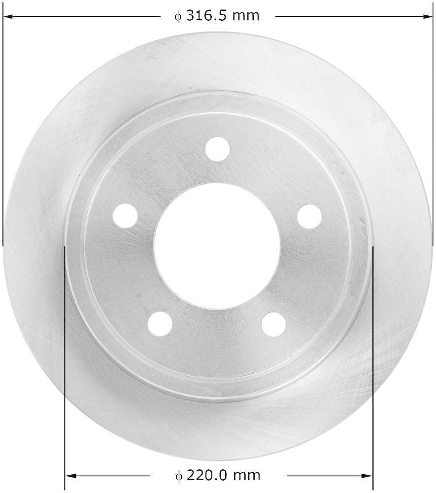 Bendix PRT6087 Premium Brake Rotor