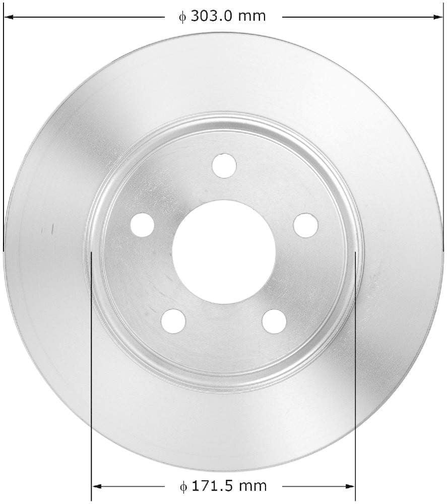 Bendix PRT6130 Premium Brake Rotor