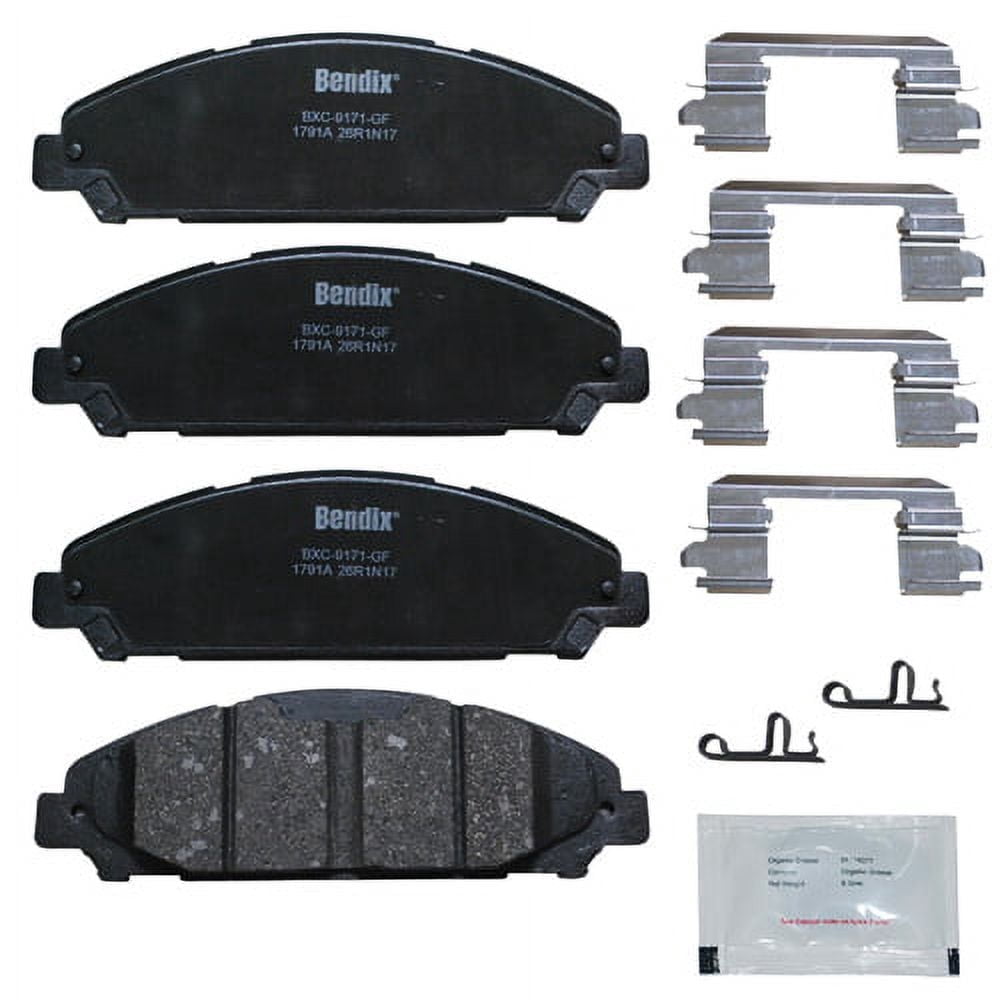 Bendix CFC1791A Copper Free Premium Brake Pads Fits select: 2017-2020 FORD MUSTANG, 2016 FORD MUSTANG GT