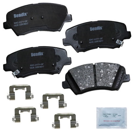 Bendix CFC1828 Copper Free Premium Brake Pads Fits select: 2018 KIA FORTE, 2015-2016 HYUNDAI ELANTRA GT