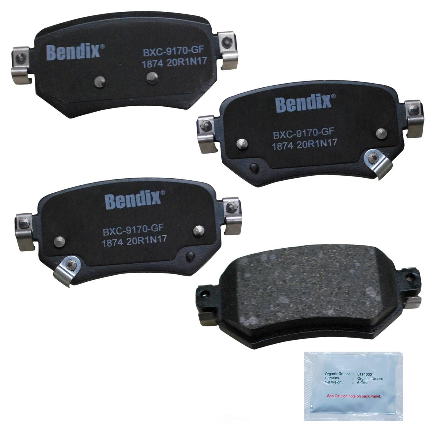 Bendix CFC1874 Copper Free Premium Brake Pads Fits select: 2016-2020 MAZDA 6