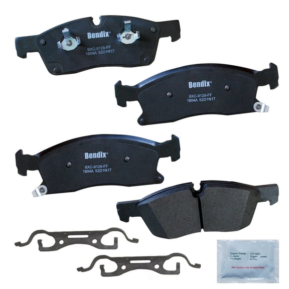Bendix CFC1904A Copper Free Premium Brake Pads Fits select: 2020 JEEP GRAND CHEROKEE, 2017-2018 JEEP GRAND CHEROKEE LIMITED