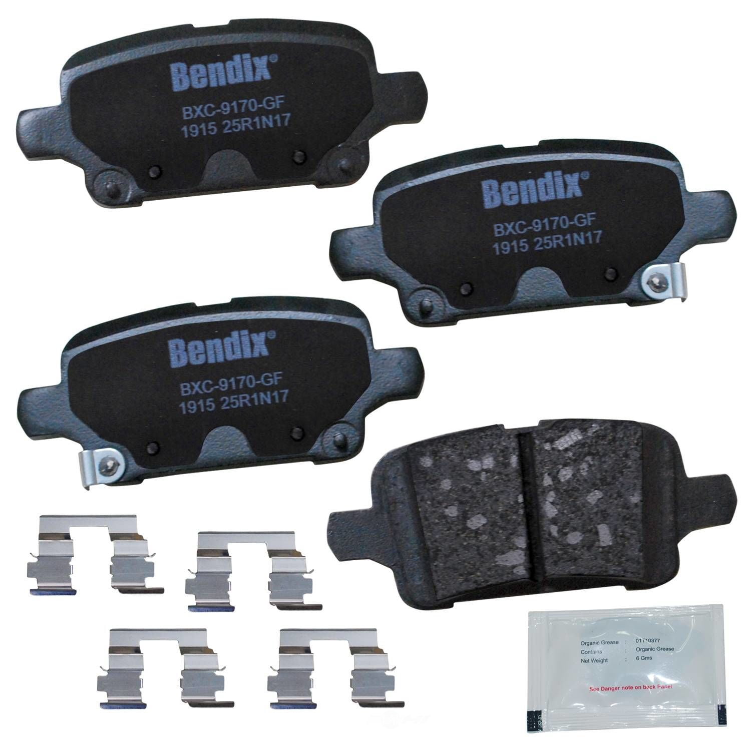 Bendix CFC1915 Copper Free Premium Brake Pads Fits select: 2018-2020 CHEVROLET EQUINOX, 2016-2018 CHEVROLET MALIBU