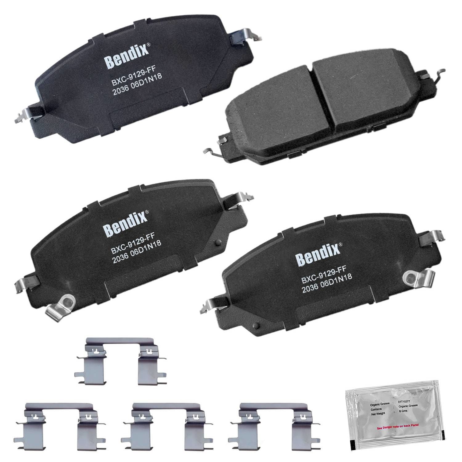Bendix CFC2036 Copper Free Premium Brake Pads Fits select: 2017-2020 HONDA CR-V, 2017-2019 HONDA CLARITY