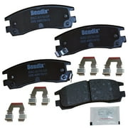 Bendix CFC698 Premium Copper Free Ceramic Brake Pad Fits select 2000-2010 CHEVROLET IMPALA, 1997-2005 BUICK CENTURY