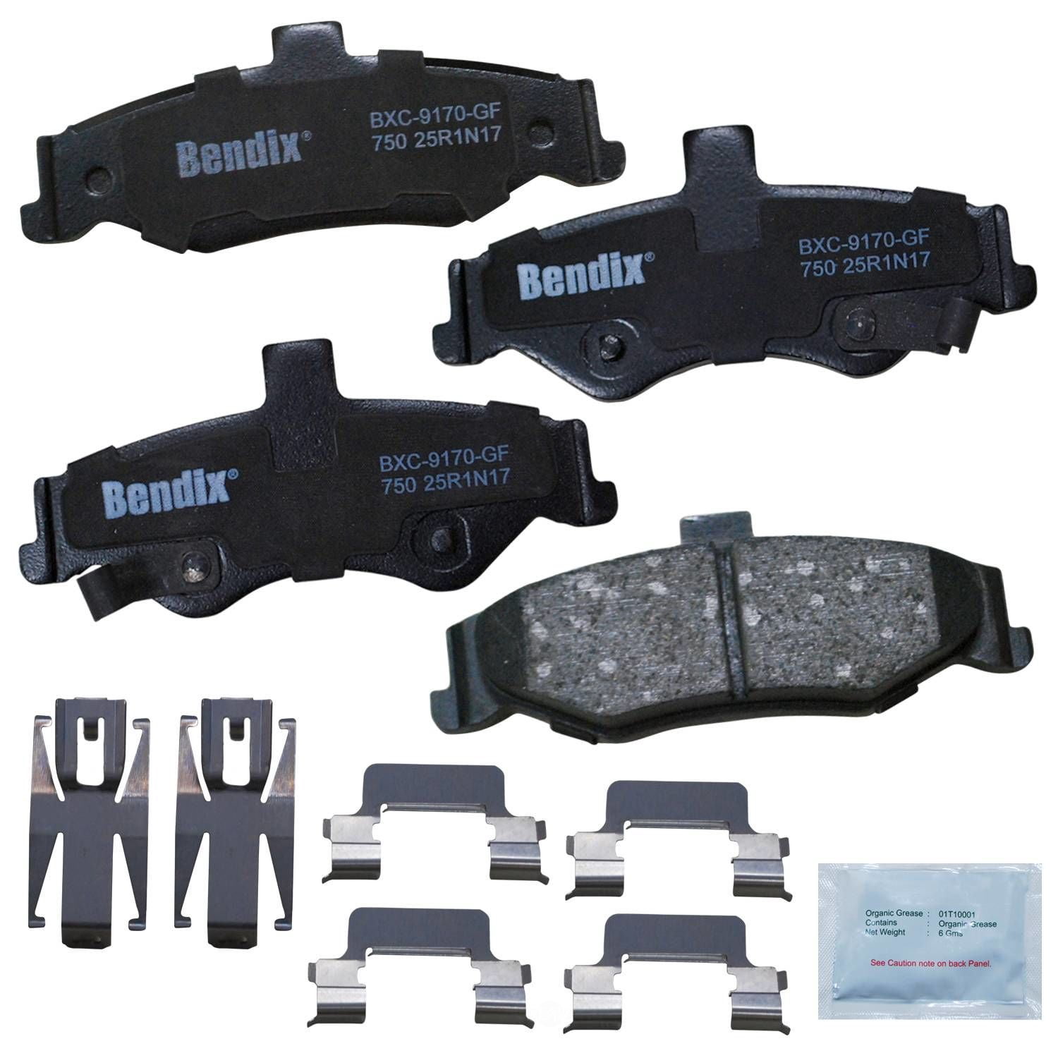 Bendix CFC750 Copper Free Premium Brake Pads Fits select: 1998-2002 PONTIAC FIREBIRD, 1998-2002 CHEVROLET CAMARO