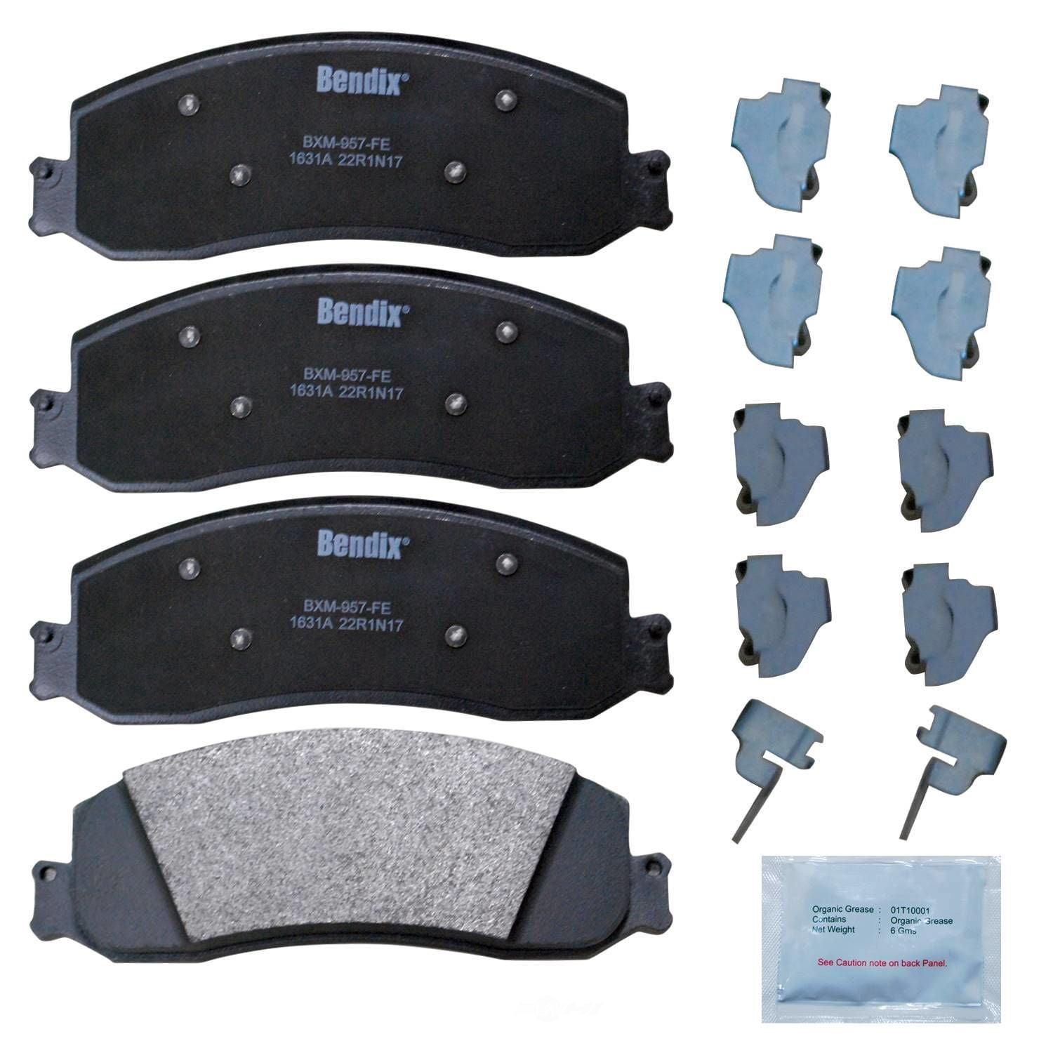 Bendix CFM1631A Copper Free Premium Brake Pads Fits select: 2011-2012 FORD F350