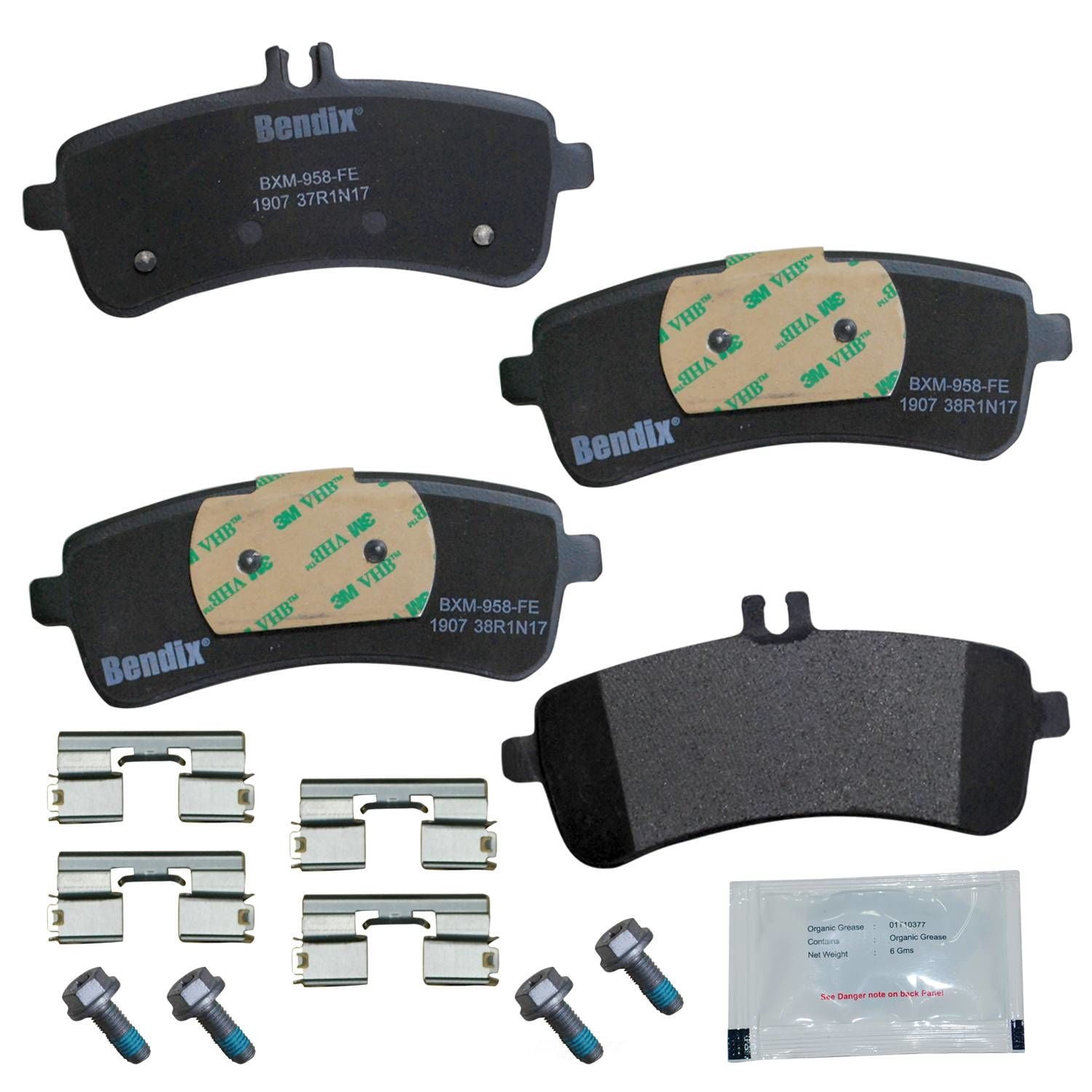 Bendix CFM1907 Copper Free Premium Brake Pads Fits select: 2014-2020 MERCEDES-BENZ S, 2015-2020 MERCEDES-BENZ C