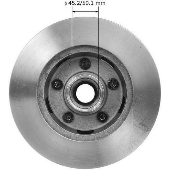 Bendix PRT1017 Disc Brake Rotor and Hub Assembly