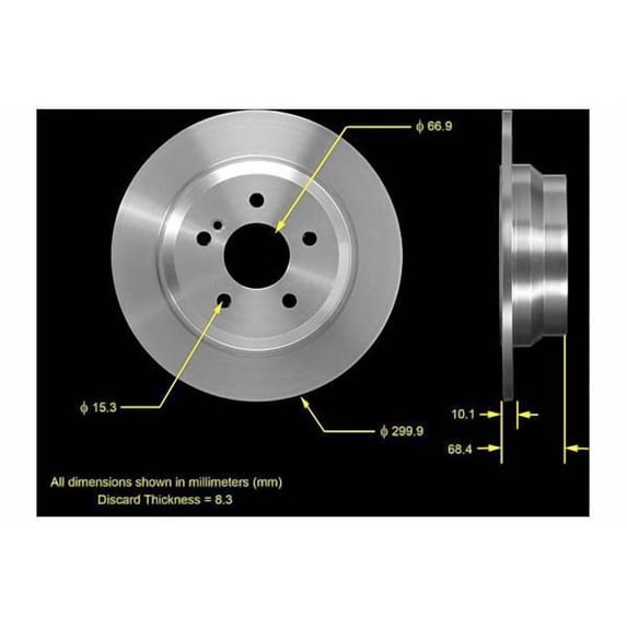 Bendix PRT5482 Disc Brake Rotor