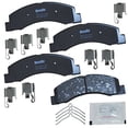 thumbnail image 1 of Bendix Premium Copper Free CFC824 Ceramic Brake Pad (with Installation Hardware Front), 1 of 1