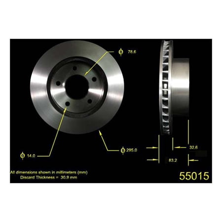 Bendix Premium Drum And Rotor Disc Brake Rotor P/N:Prt1745fc Fits select: 1990-2002 CHEVROLET ASTRO, 1990-2002 GMC SAFARI