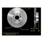 Bendix Premium Drum And Rotor Disc Brake Rotor P/NPrt5551 Fits select 2003-2006 MERCEDES-BENZ E