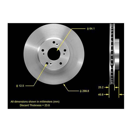 Bendix Premium Brake Rotor - PRT5557